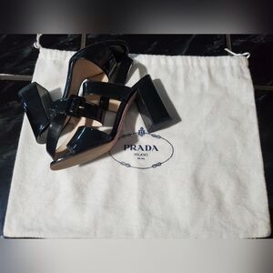 Prada size 37 black heels